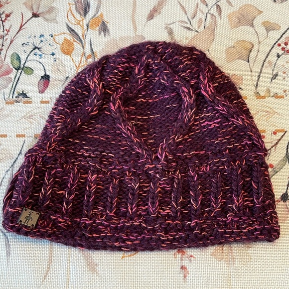 Smartwool | Wool Blend Knit Beanie / Hat | Winter | Pink & Dark Purple | OS - Picture 1 of 4